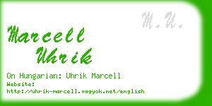 marcell uhrik business card